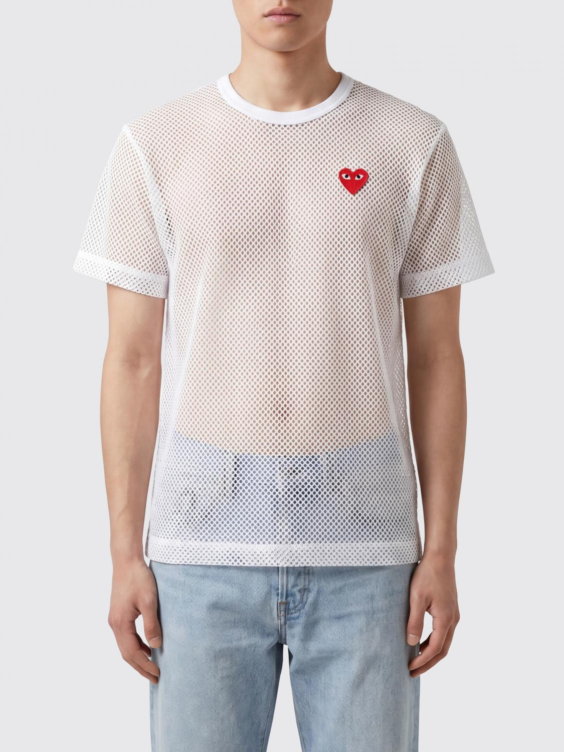 [COMME DES GARCONS PLAY] T-shirts Short Sleeve SS26 AXT351 WHITE