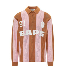 [BAPE] T-shirts Long Sleeve SS26 001LTM301311M BEIGE