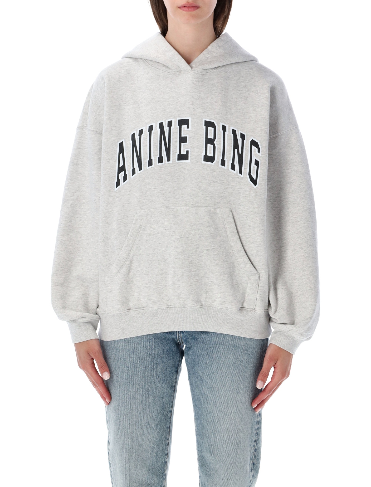 [Anine Bing] Hoodie FW26 A0812493GRM1GREY MELAN