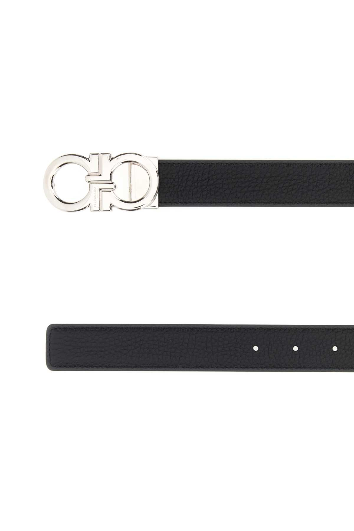 [Salvatore Ferragamo] Belt FW26 670644791060 NEROTITANICBLUE