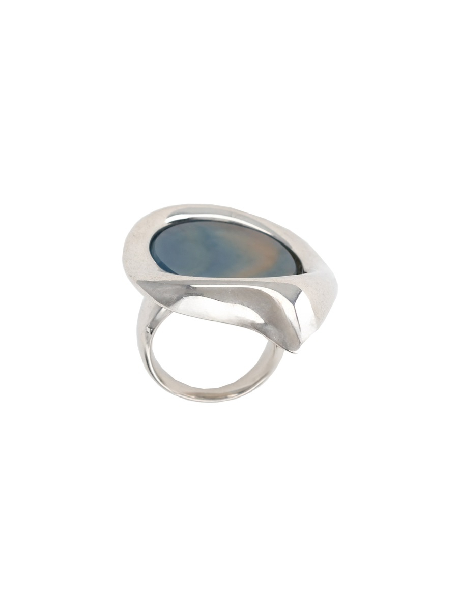[Panconesi] Ring SS26 S26-FG002-S_BRASSAZUREAGATE