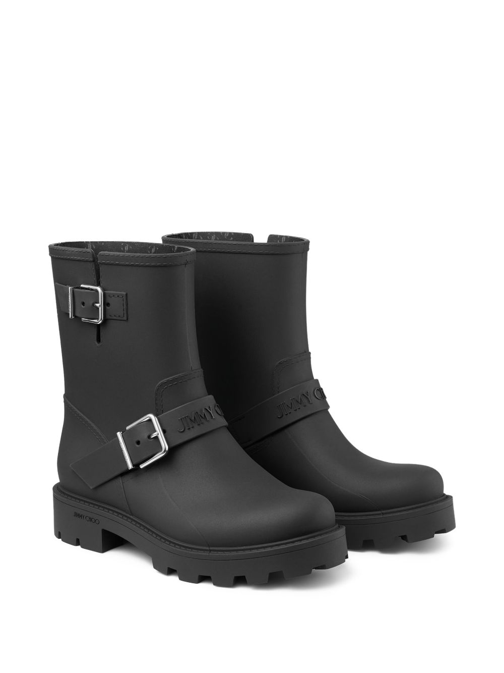 [Jimmy Choo] Ankle Boots SS26 BIKERRAINTPYBLACK