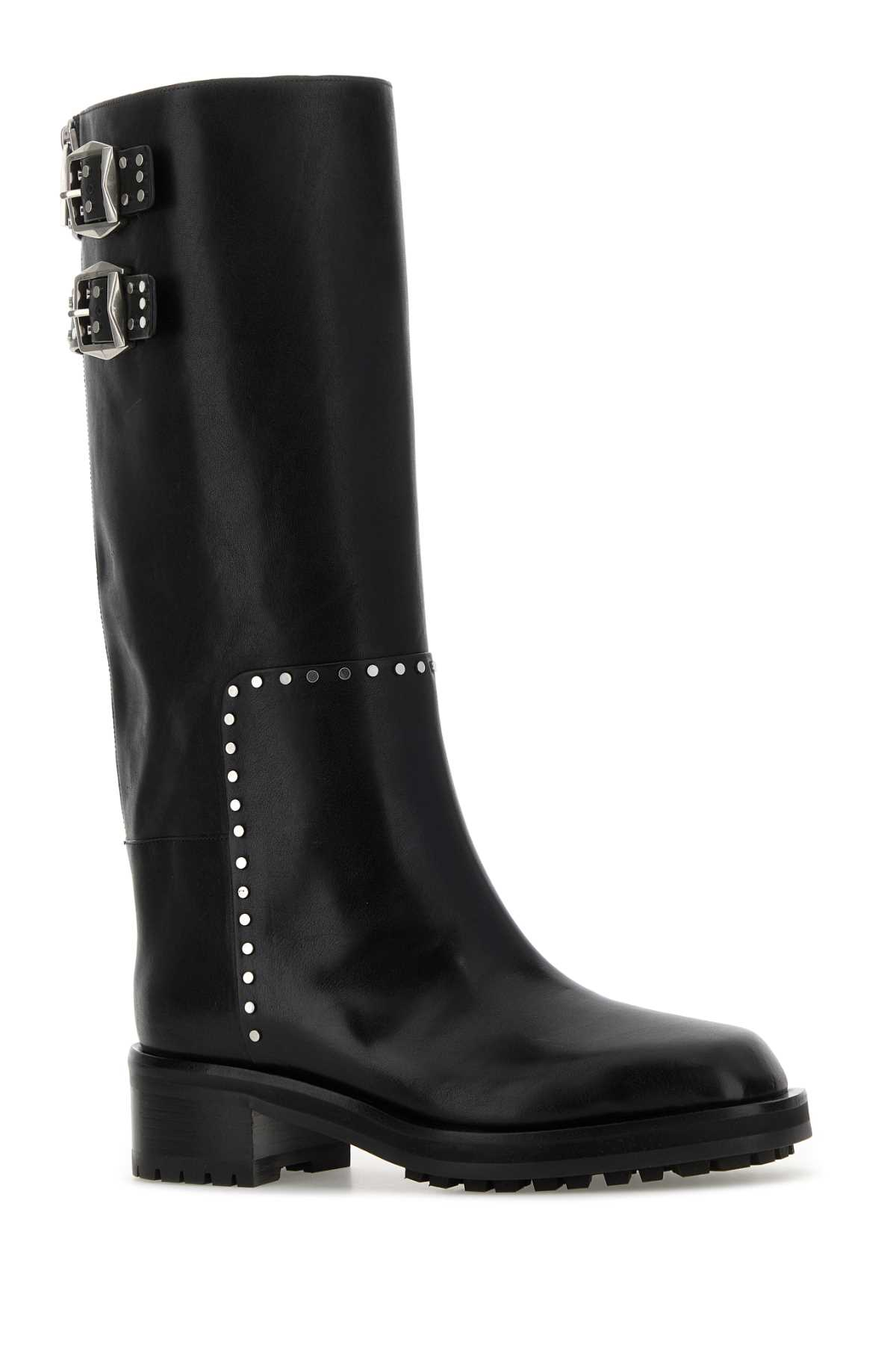 [Jimmy Choo] Long Boots FW25 BROOKLYNKB50UMJ BLACKSILVER
