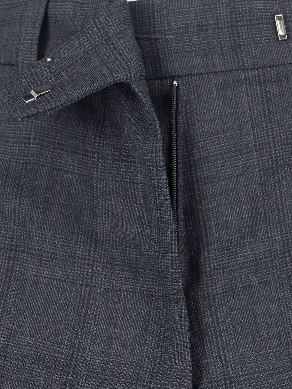 [THE FRANKIE SHOP] Trousers FW25 BRICKELL PLAID TROUSERSDARK GREY