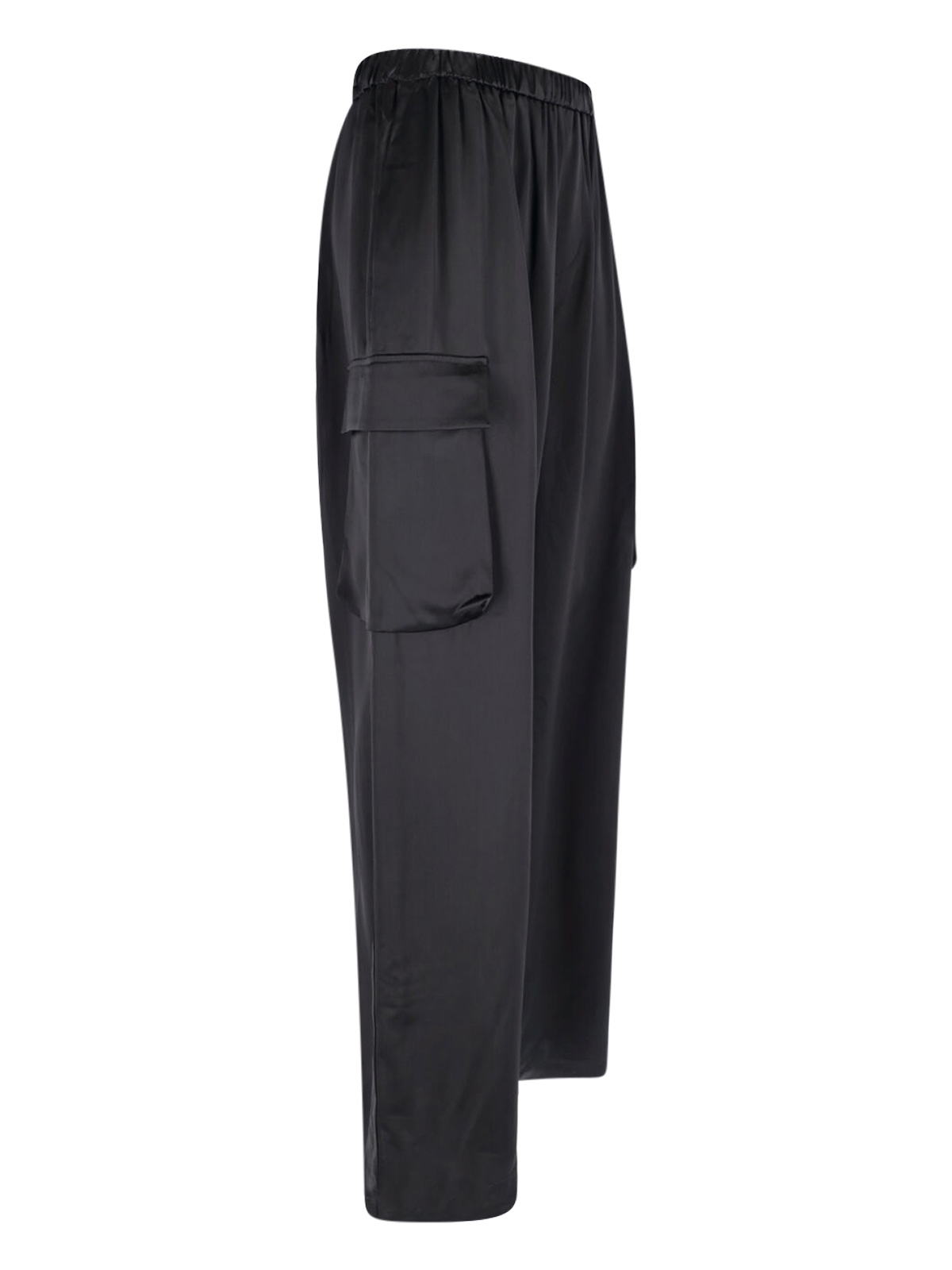 [THE FRANKIE SHOP] Trousers SS26 DELNY SATIN CARGO PANTSBLACK