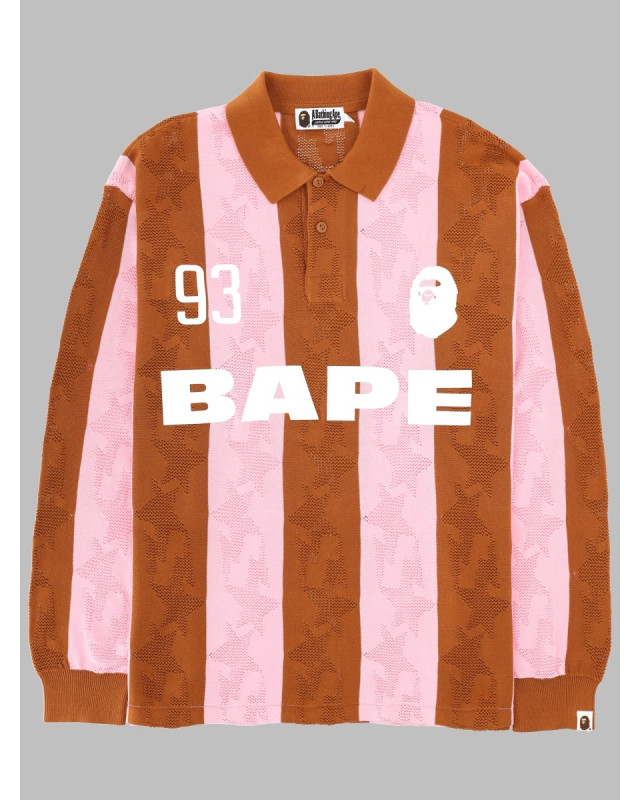 [A BATHING APE] T-shirts Long Sleeve SS26 001LTM301311M_BEIGE
