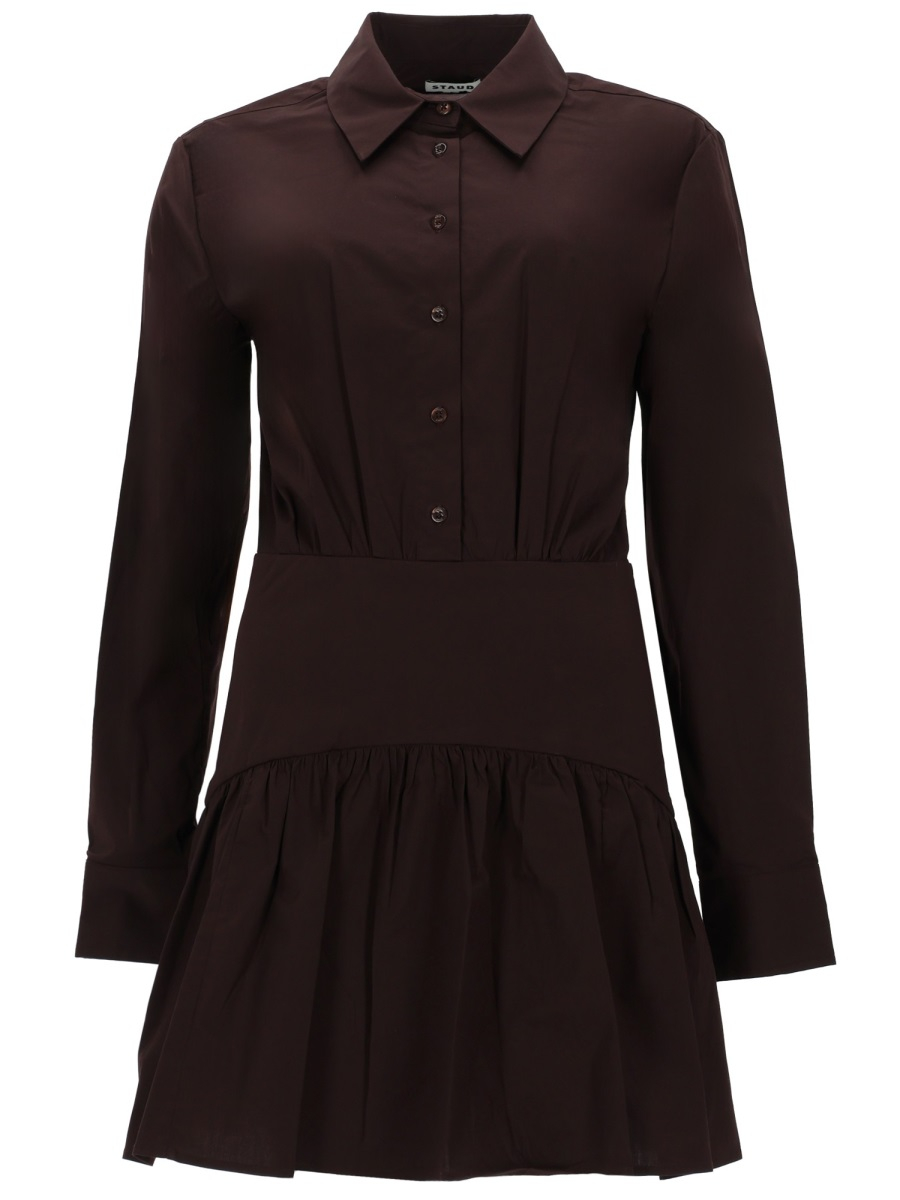 [Staud] Long sleeve dress SS26 R26R2348PO_EART