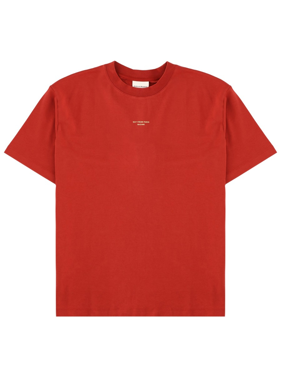 [DROLE DE MONSIEUR] T-shirts Short Sleeve SS26 TS202_CO002DARKRED