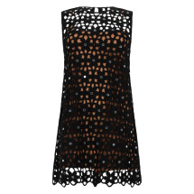 [MICHAEL BY MICHAEL KORS] Sleeveless dress SS26 MS683CWKNE_001BLACK