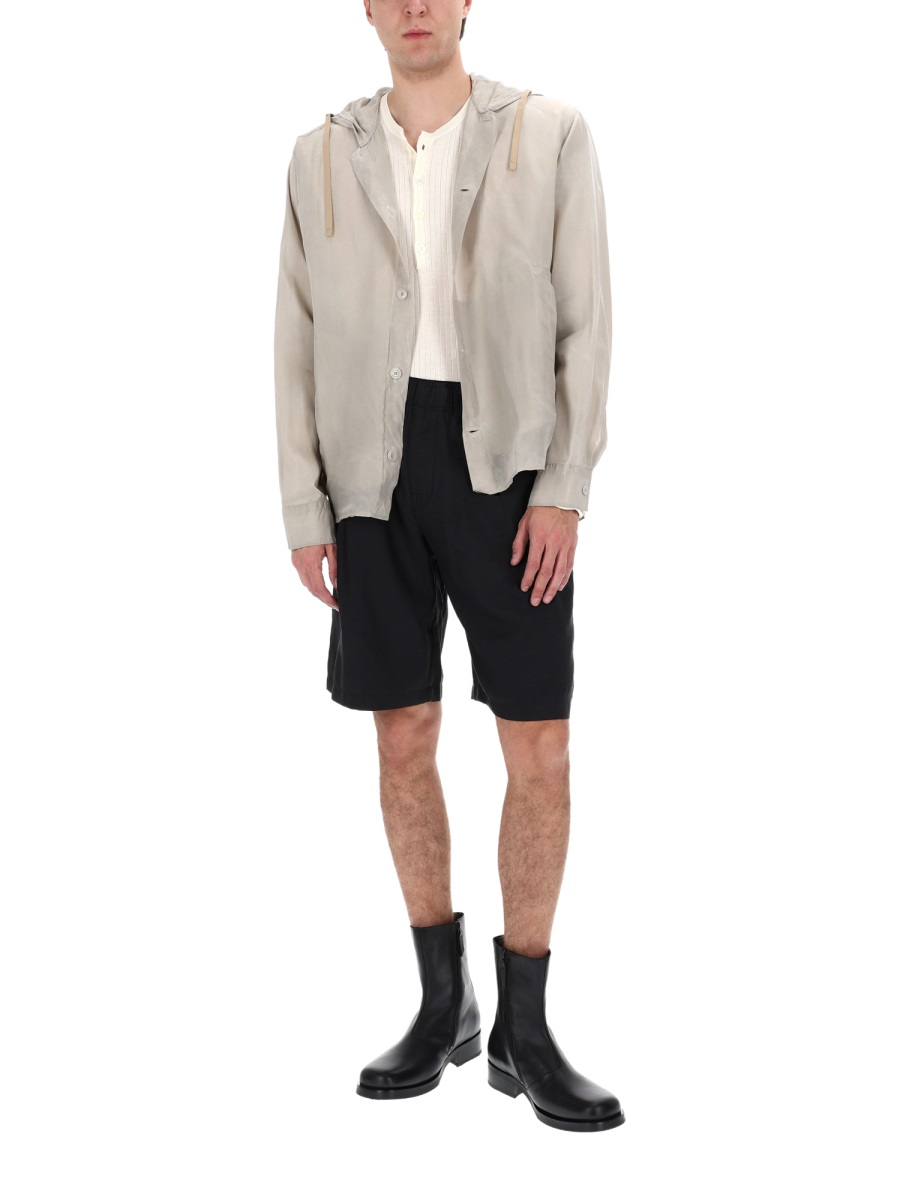[Our Legacy] Shorts SS26 M2264LSB_STILLBLACKCALMCUPROCOTTON