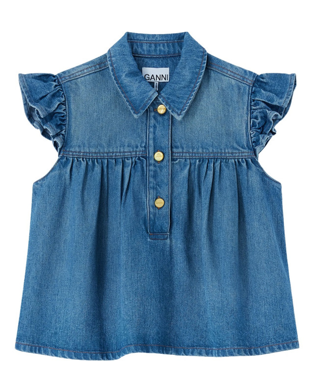 [GANNI] Shirts Sleeveless SS26 A1040047_091