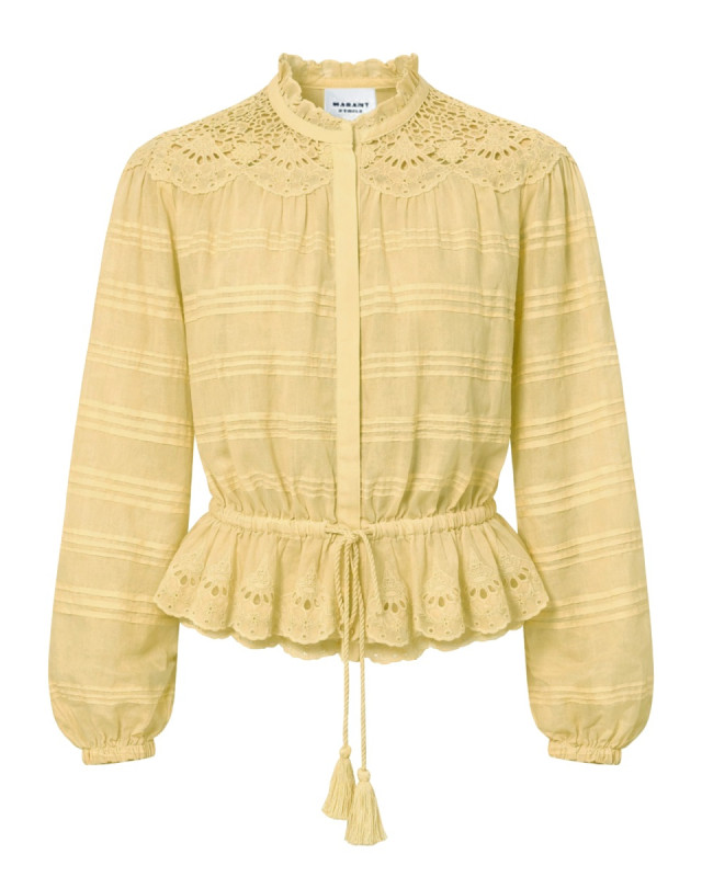 [Marant Etoile] Shirts Long Sleeve SS26 HT0767FA_D1J05E10LC