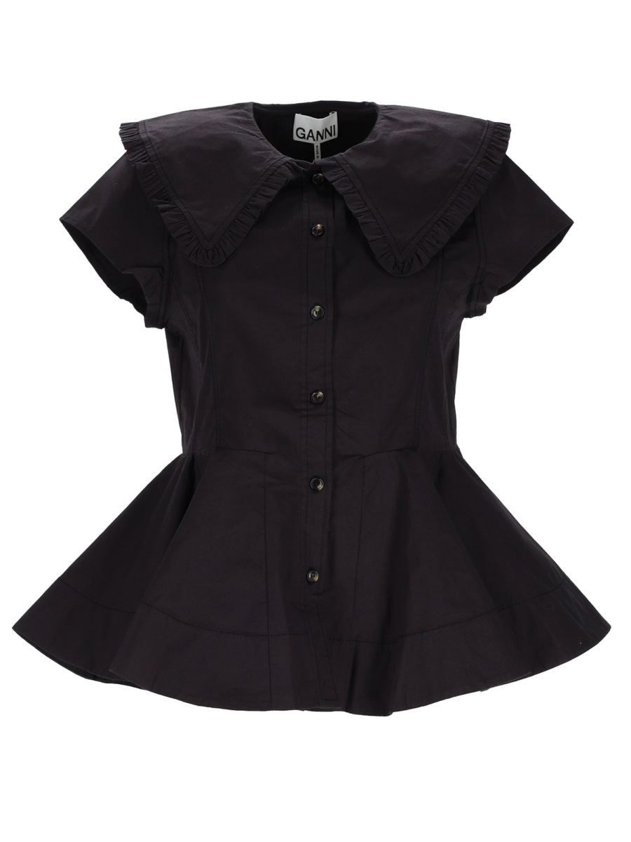 [GANNI] Shirts Short Sleeve SS26 A1040093_099