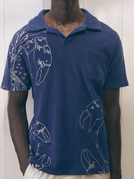 [MAISON LABICHE] T-shirts Short Sleeve SS26 ZMMONCLARLOBSTULTRAMARINE