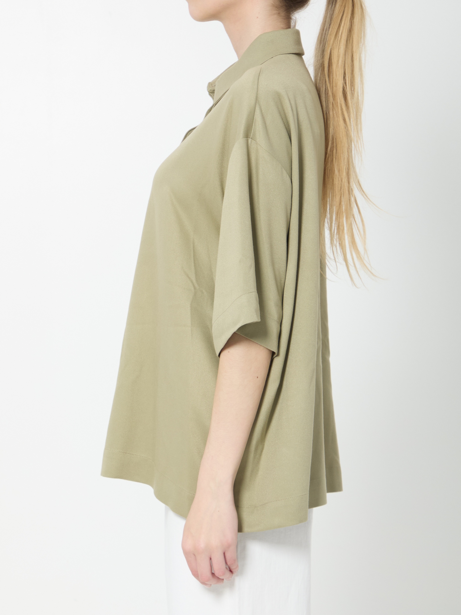 [THE FRANKIE SHOP] Shirts Short Sleeve SS26 POFS22018430__SAGE