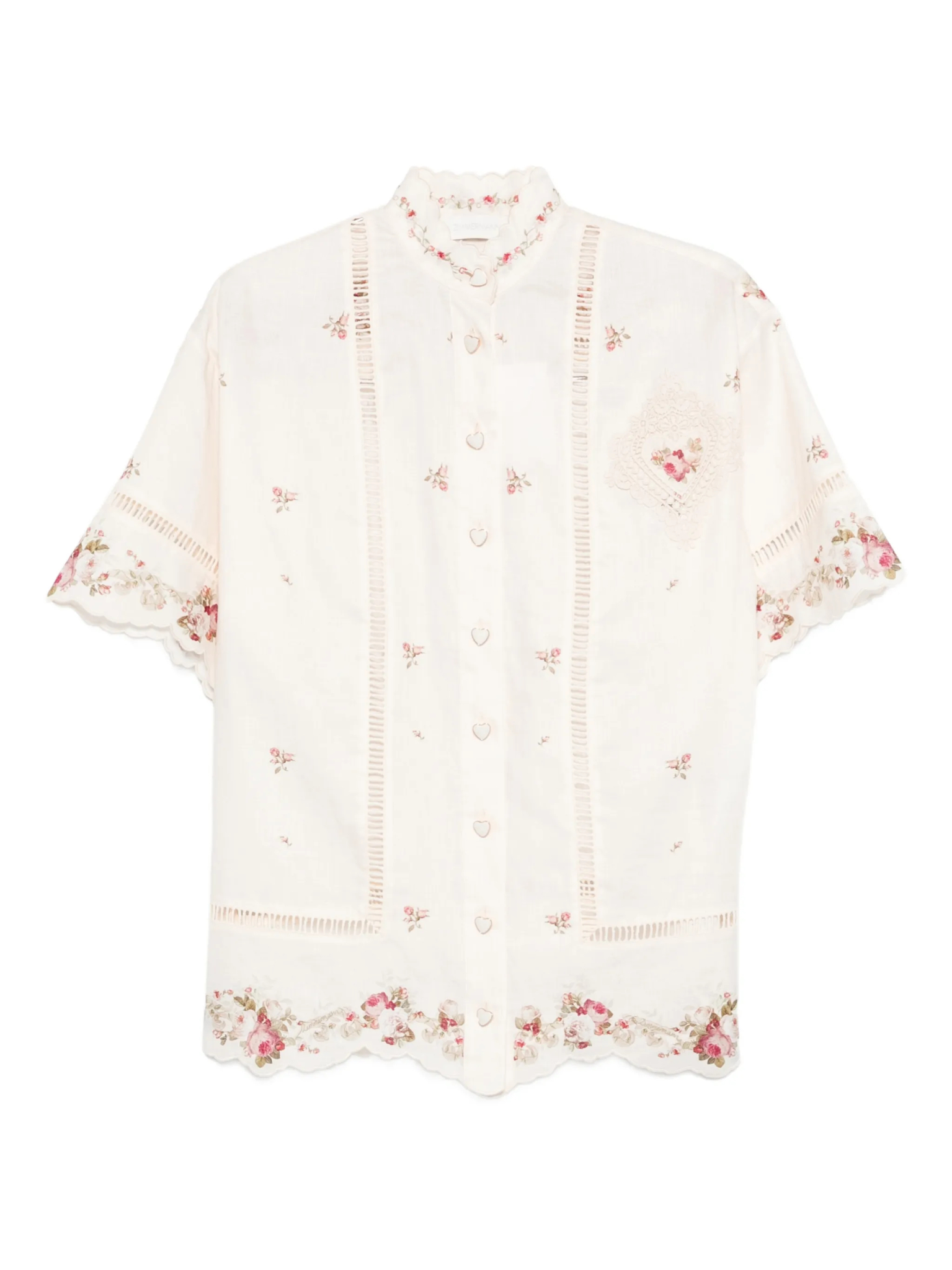 [Zimmermann] Shirts Short Sleeve SS26 5378TRS264CPKR