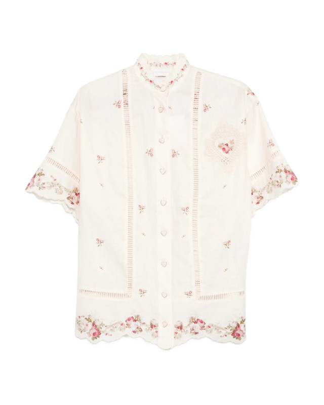 [Zimmermann] Shirts Short Sleeve SS26 5378TRS264CPKR
