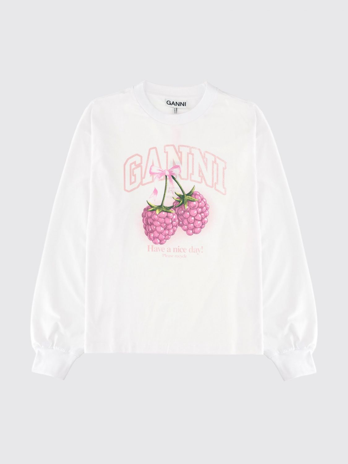 [GANNI] T-shirts Long Sleeve SS26 A1050141 151
