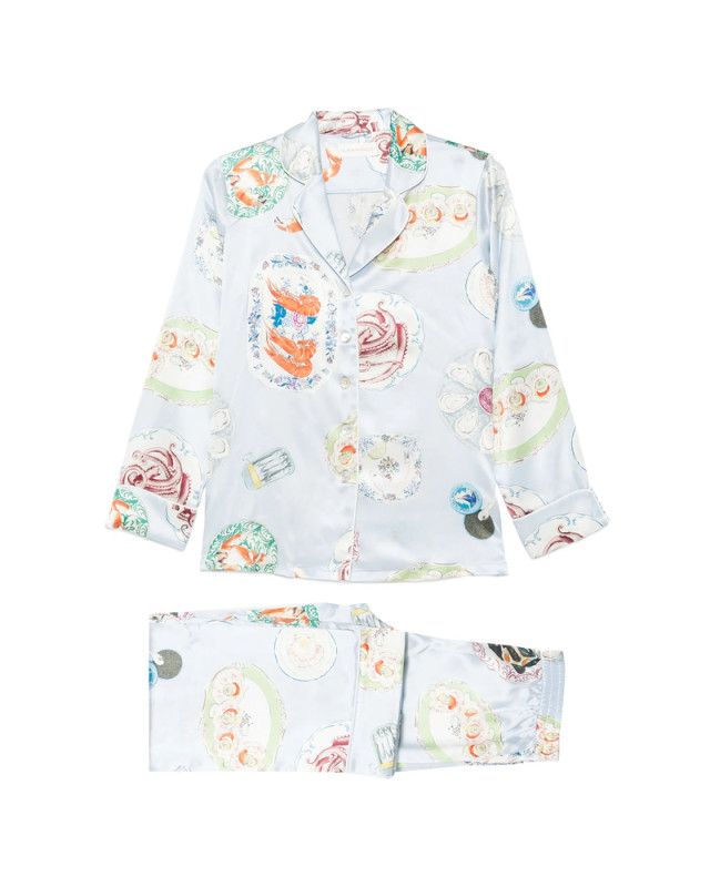 [Olivia Von Halle] Pajamas FW26 LILA  CADIZ