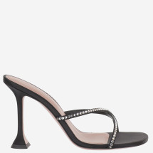 [Amina Muaddi] Pumps SS26 SALLYSLIPPER95BLACKWHITE