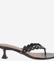 [Amina Muaddi] Pumps SS26 JANISTHONG45BLACKWHITE