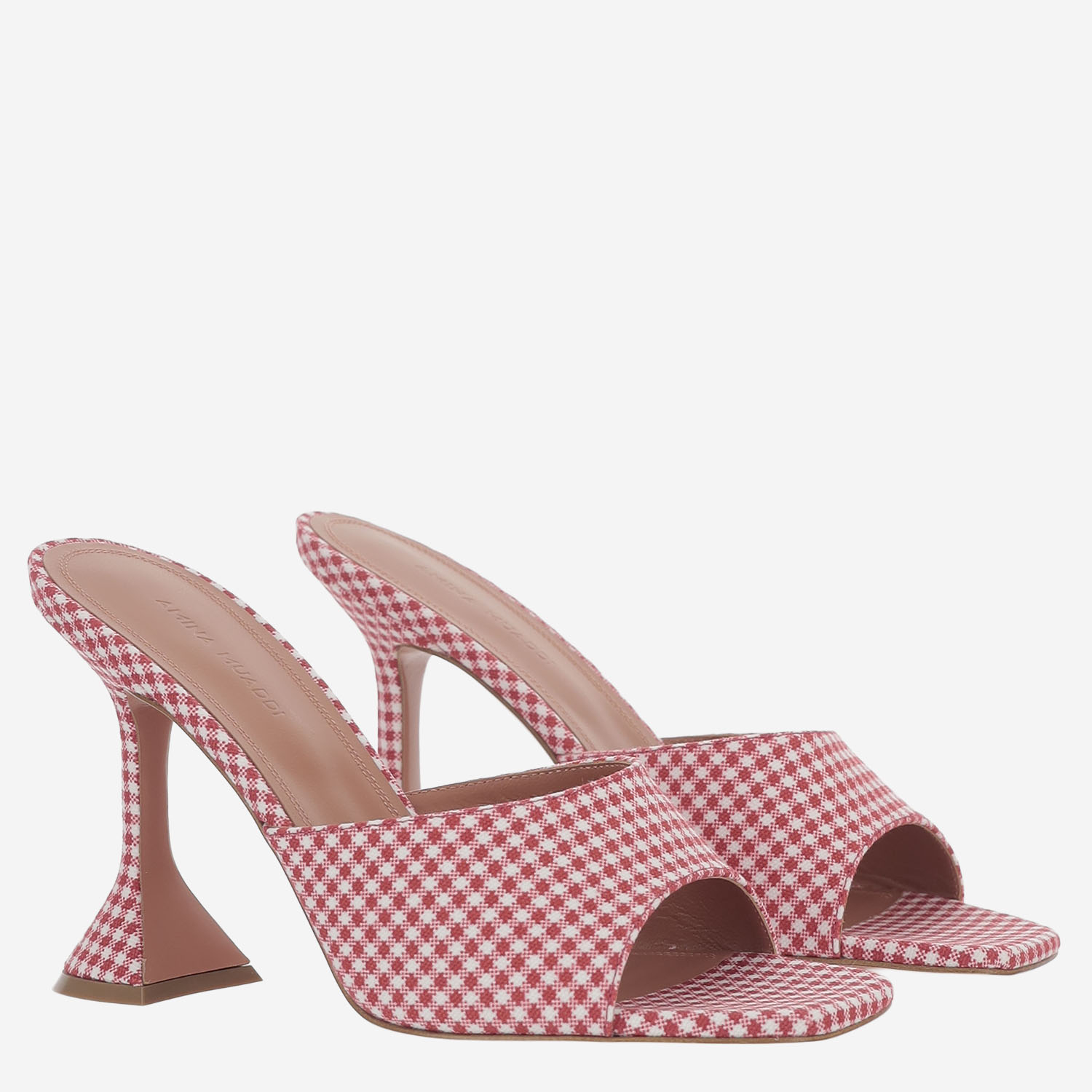 [Amina Muaddi] Pumps SS26 LUPITASLIPPER95REDWHITE