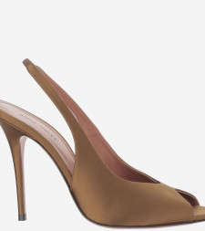 [Amina Muaddi] Pumps SS26 KRISTINASLING105MOCHA