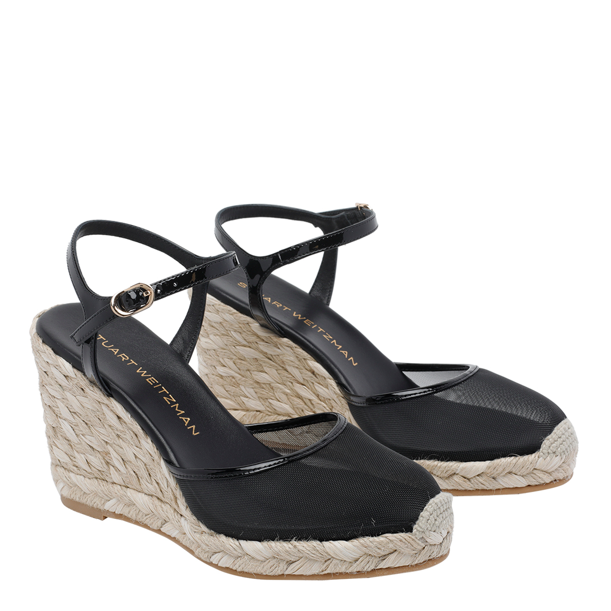 [Stuart Weitzman] Sandals SS26 SN776 BAREITALL ESPADRILLEMHGBLK