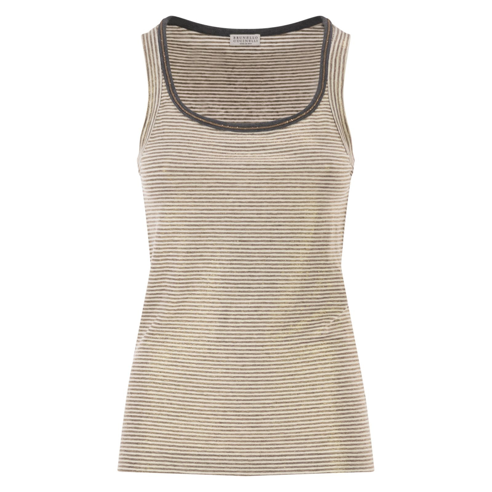 [Brunello Cucinelli] Tank top SS26 MQ977DU530 C2094