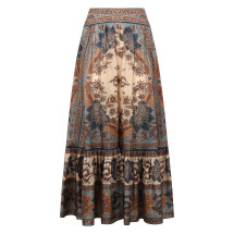 [Zimmermann] Long skirt FW25 3479SSS253_BLCMINFLO