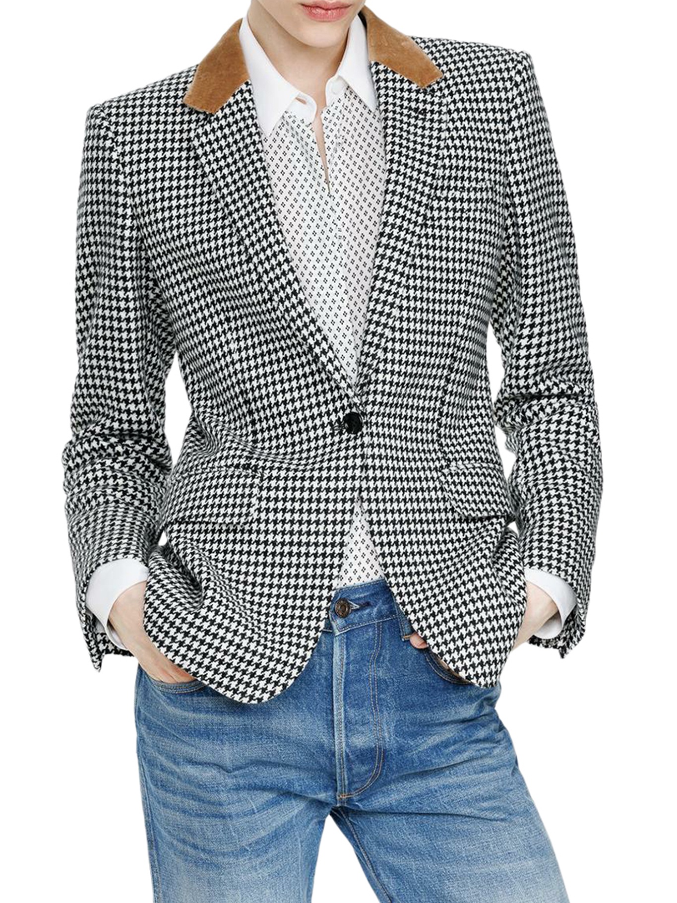 [Tom Ford] Blazer FW26 GI3114FAX1641NWA BLACK WHITE