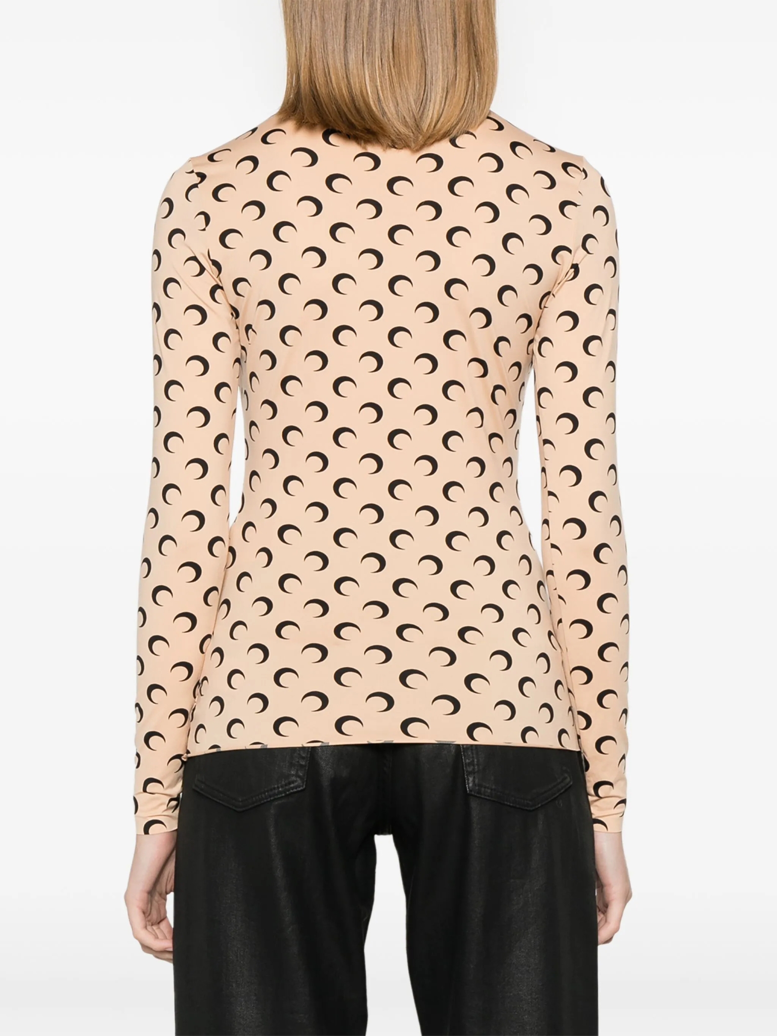 [MARINE SERRE] T-shirts Long Sleeve SS26 WTS005ACJER0001TA10