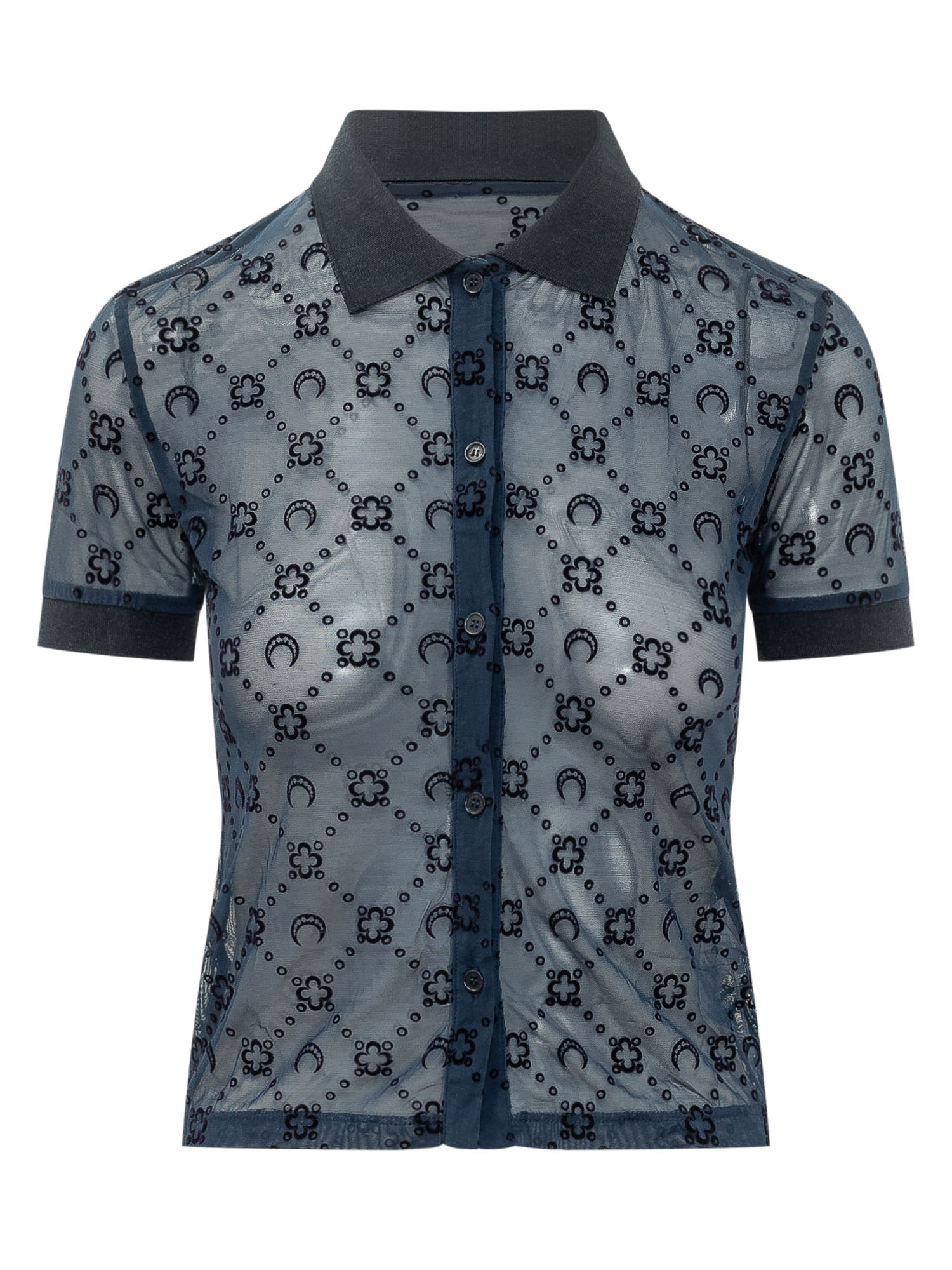 [MARINE SERRE] T-shirts Short Sleeve SS26 WSI037ACJER0005 BL90