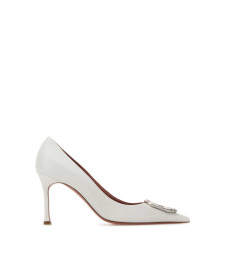 [Amina Muaddi] Pumps SS26 CAMELIAPUMP WHI90MHEE