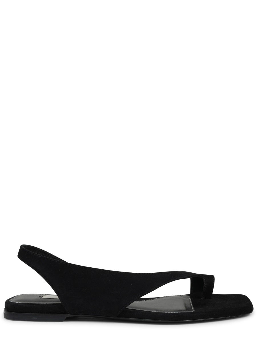[TOTEME] Sandals SS25 252WAS0202LE0012_BLACK001