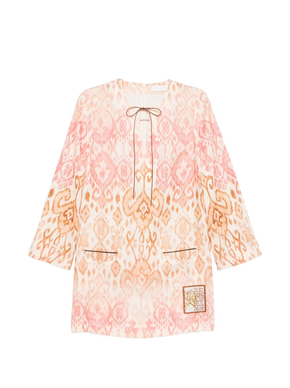 [Zimmermann] Long sleeve dress FW26 8013DSS261PNKIKA