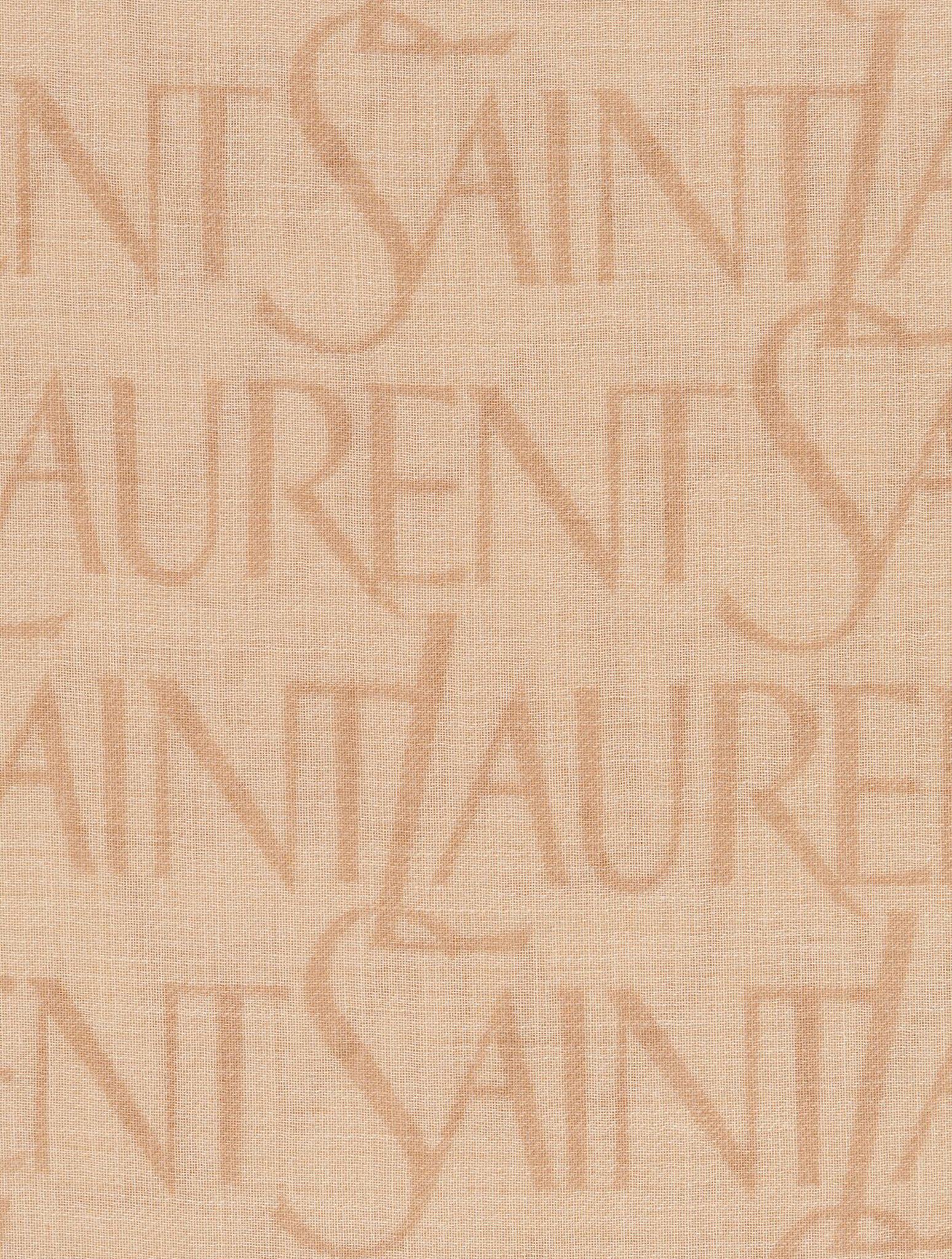 [Saint Laurent] Scarf FW26 7476803Y6689765 BEIGE LIGHT BROWN