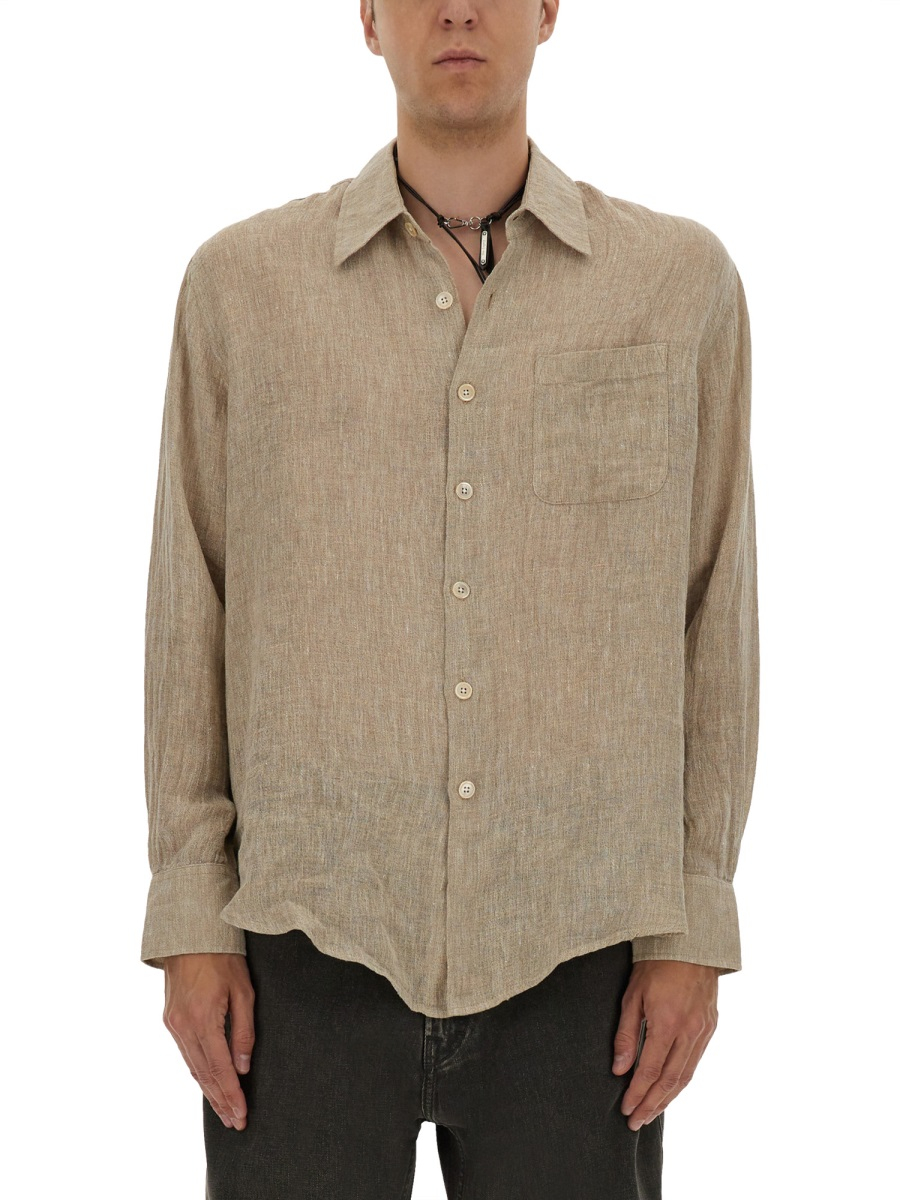 [Our Legacy] Shirts Long Sleeve SS25 M2252AP_POLLENDUSTSPARSECREPEWEAVE