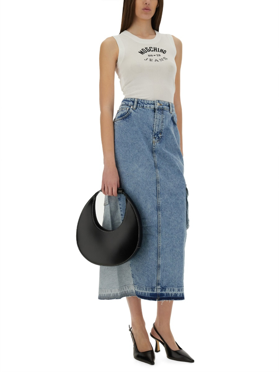 [Moschino Jeans] Midi skirt SS25 01053719_1303