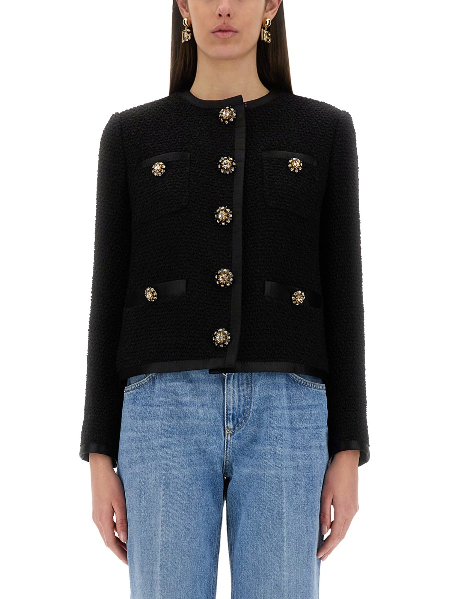 [Dolce & Gabbana] Tweed jacket SS25 F27DAZ_FU3JLN0000