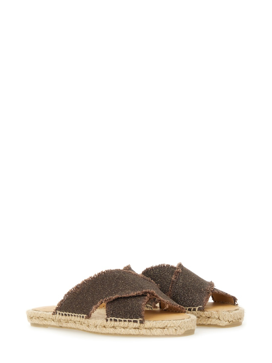[Castaner] Sandals SS25 PALMERA/032_MARRON/ORO
