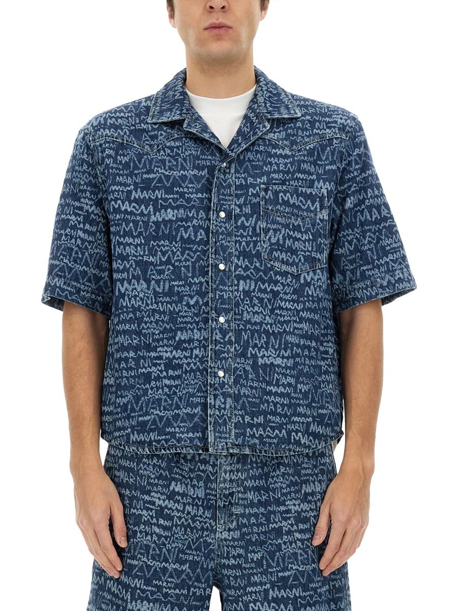 [Marni] Shirts Short Sleeve SS25 CUJU0024A0_USCX38LOB95