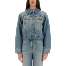 [VICTORIA BECKHAM] Denim Jacket SS25 1125DJK006006A_PALEBLUEWASH