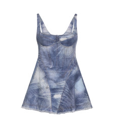 [ROBERTO CAVALLI] Sleeveless dress SS26 WQJ106.DAR71