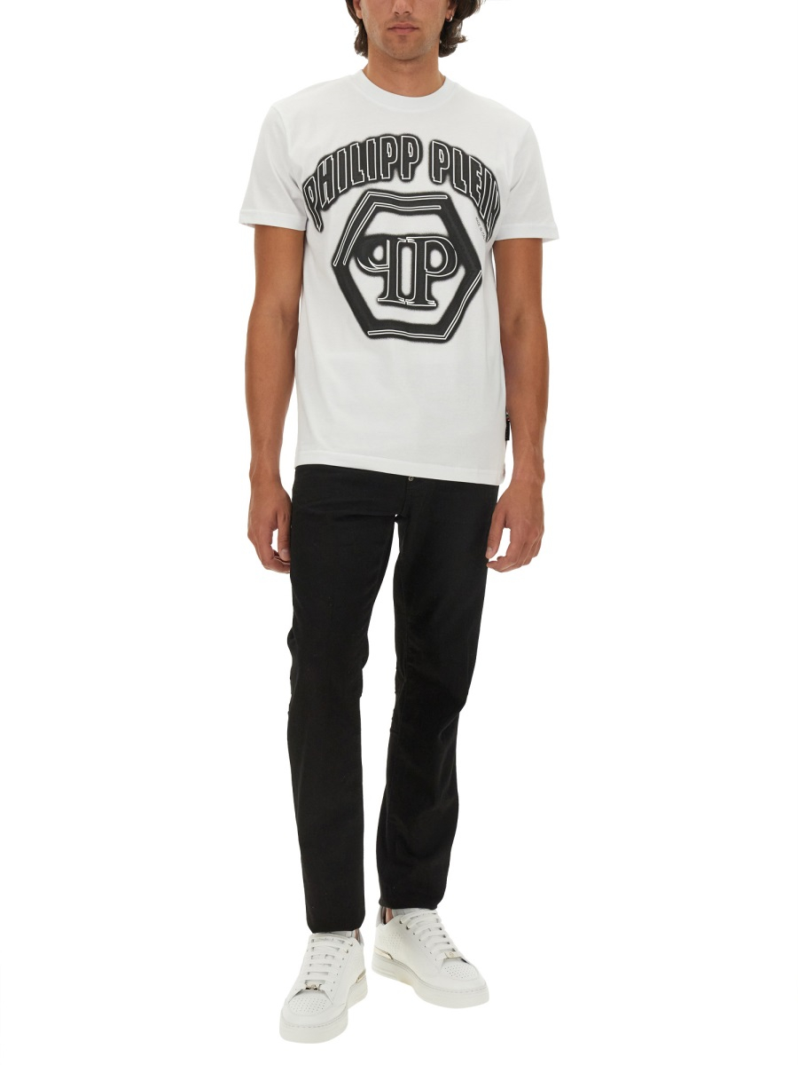 [Philipp Plein] T-shirts Short Sleeve FW24 MTK7449_PJY002N01
