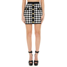 [Balmain] Mini skirt SS24 CF1LB292_KF51EAB
