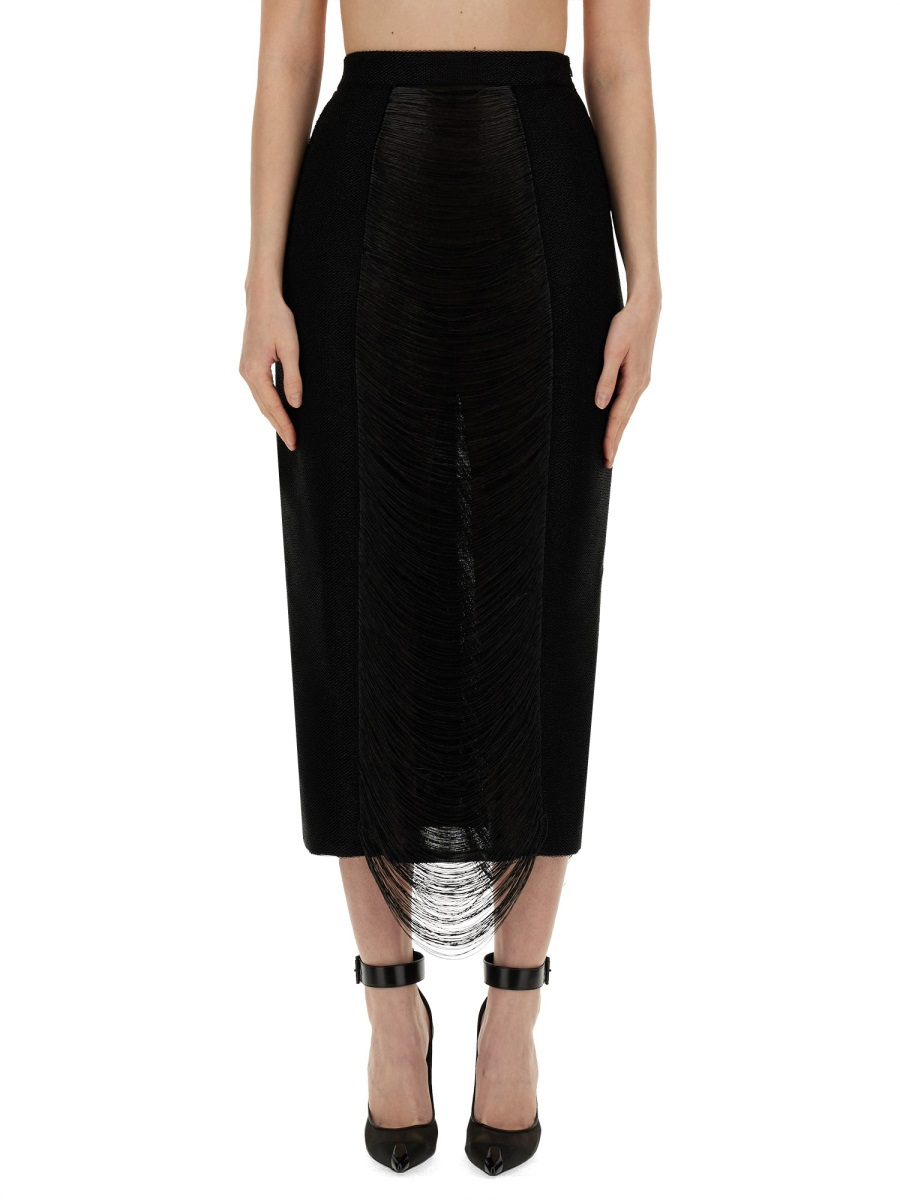 [Alexander McQueen] Long skirt SS24 791072_Q1A9M1000