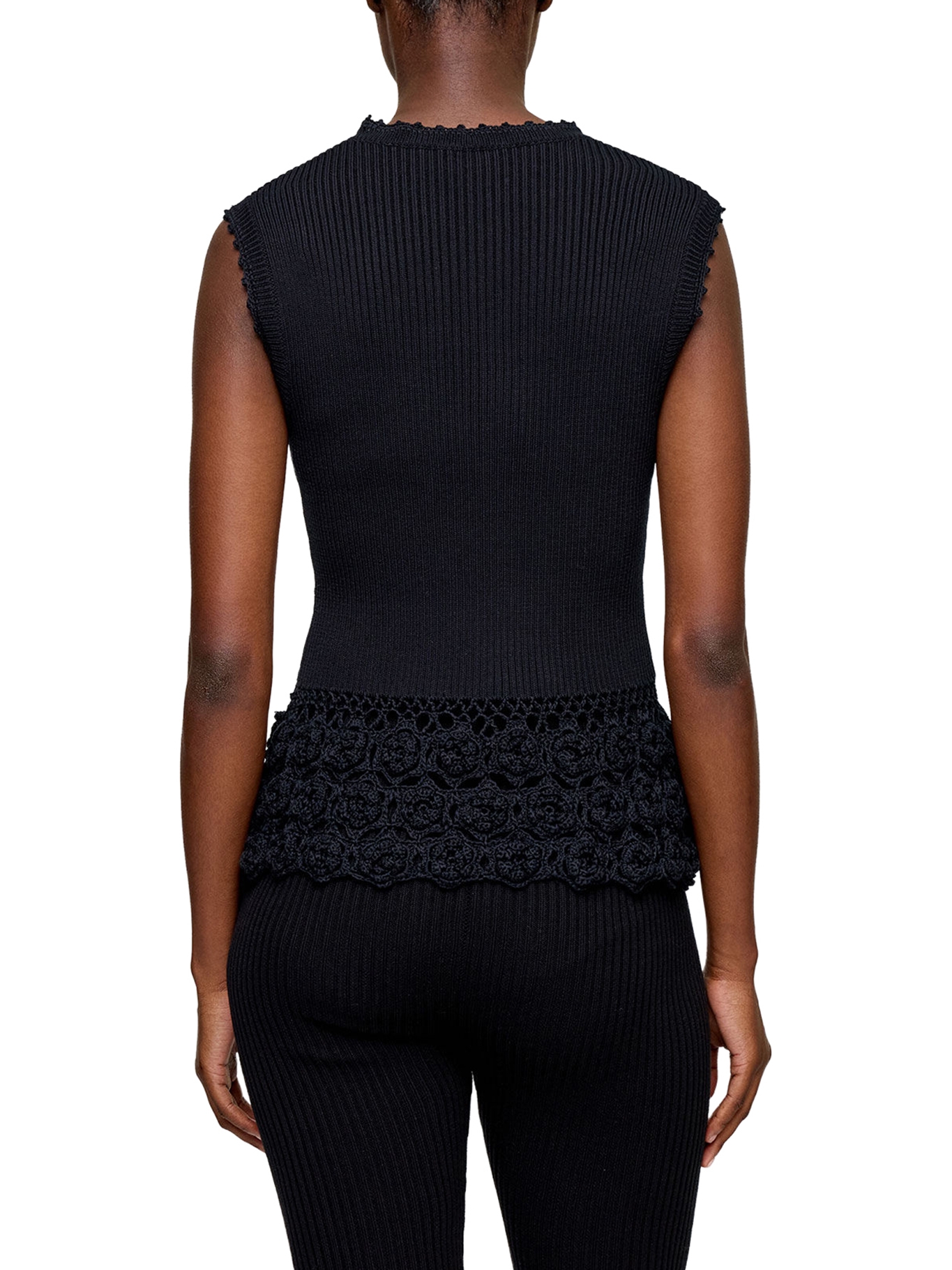 [GANNI] T-shirts Sleeveless SS26 A1070251099 BLACK