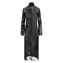 [MARINE SERRE] Long sleeve dress FW25 WDR420A UWOV0056BK99
