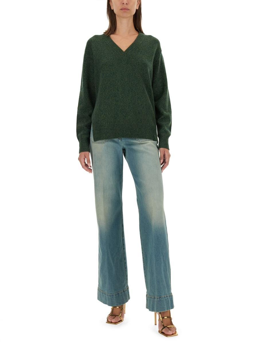 [VICTORIA BECKHAM] Sweatshirt FW24 1424KJU005929A_SPRUCEGREEN